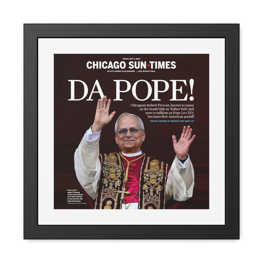 Da Pope! Front Page Framed Print