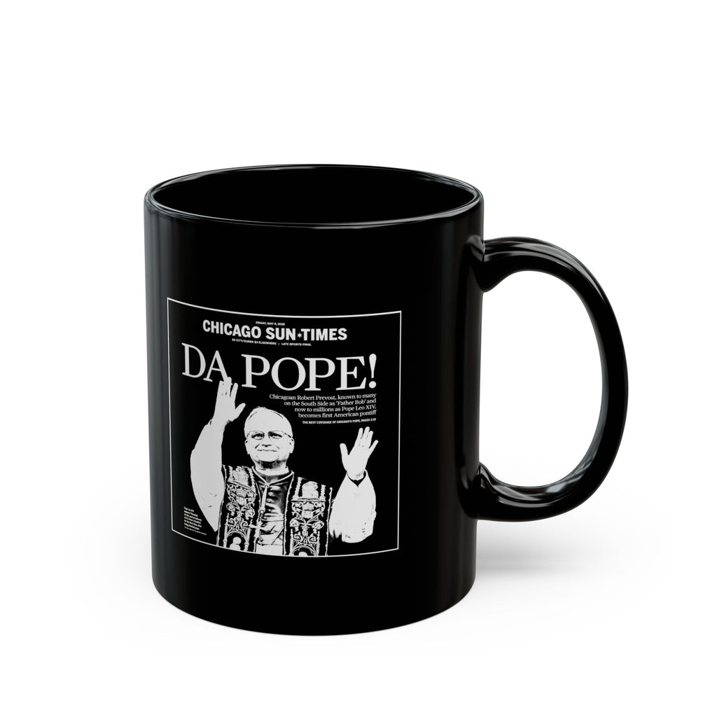 Da Pope! Front Page Mug (Black + White)