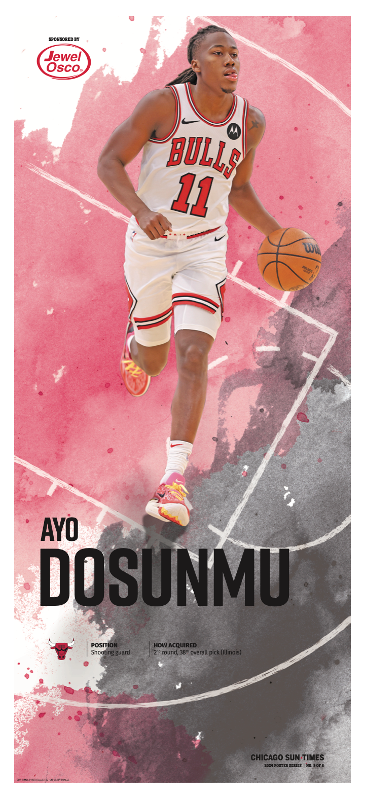 The Chicago Bulls' Ayo Dosunmu - Sports Fan Poster 8/8