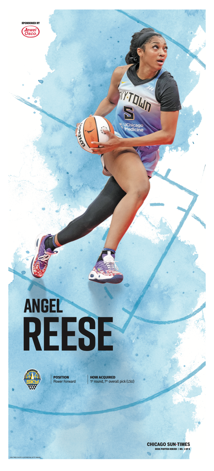 The Sky's Angel Reese - Sports Fan Poster 1/8