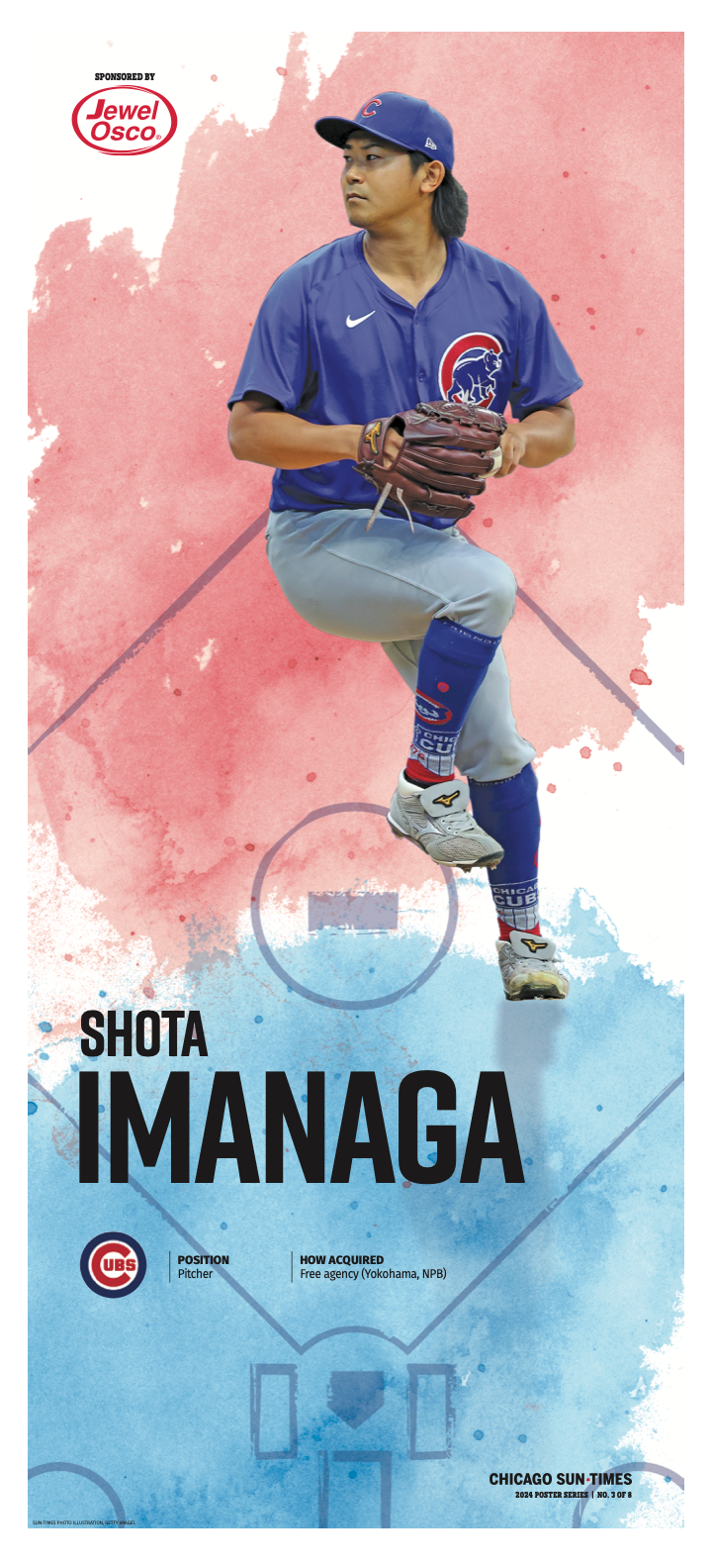 The Cubs' Shota Imanaga - Sports Fan Poster 3/8