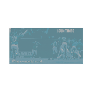 Chicago Sun-Times 2016 World Series Cover Press Plate